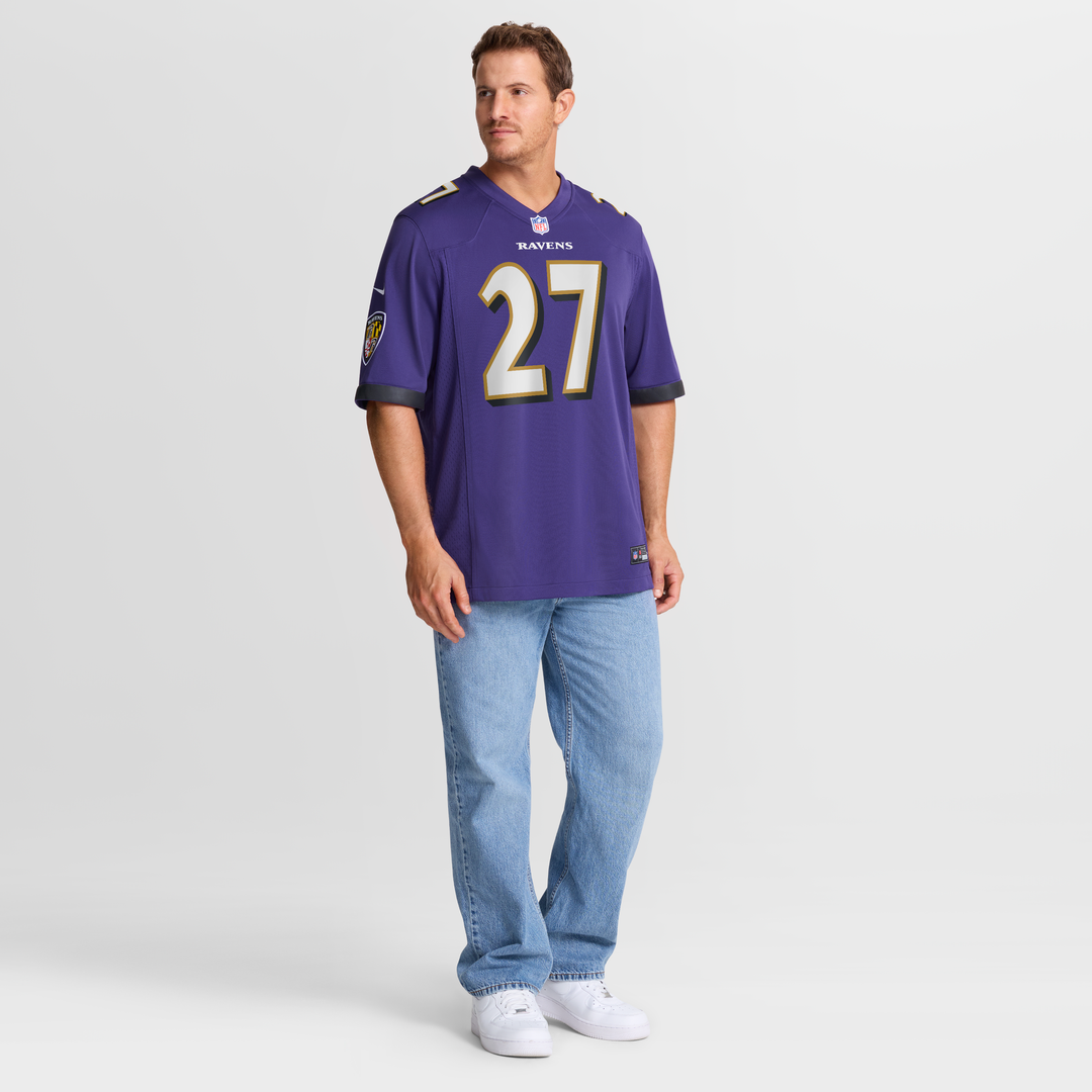 Baltimore Ravens T.J. Tampa Nike Purple Team Game Jersey product image 4, provided for visual reference and product detail