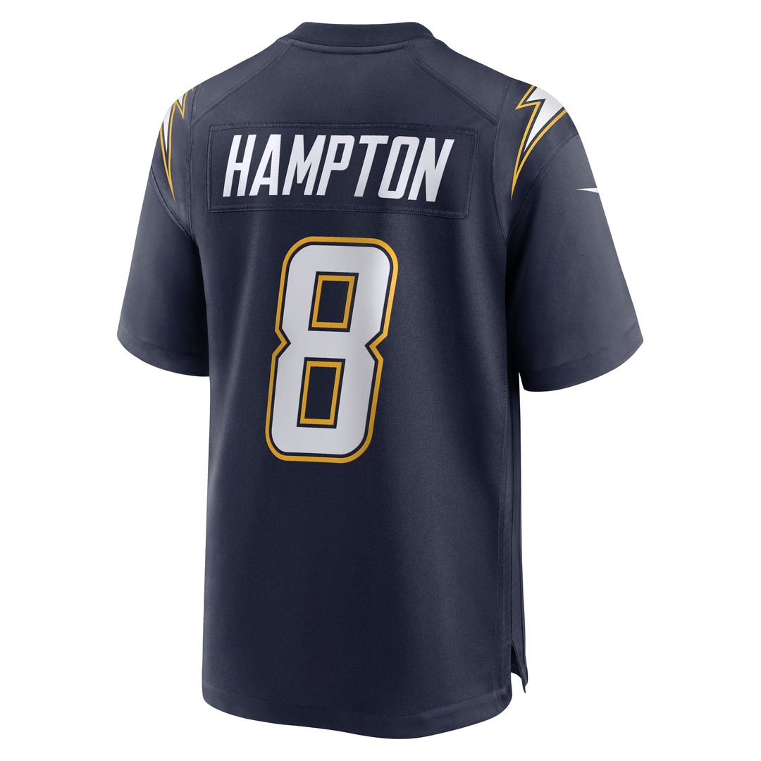 Los Angeles Chargers Omarion Hampton Nike Powder Blue Game Player Jersey product image 16, provided for visual reference and
