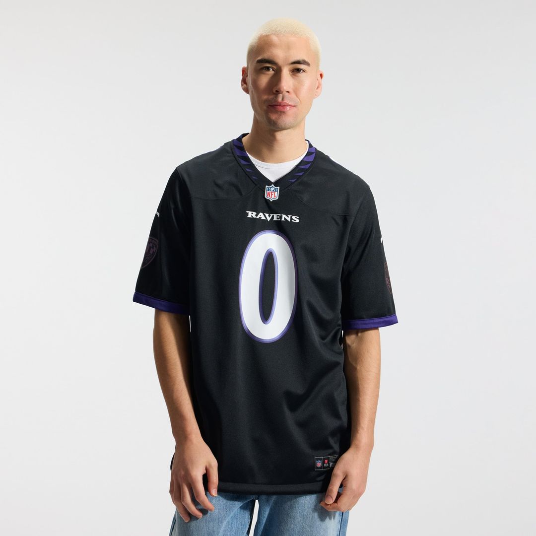 Baltimore Ravens Roquan Smith Nike Black Alternate Game Jersey product image 2, provided for visual reference and product