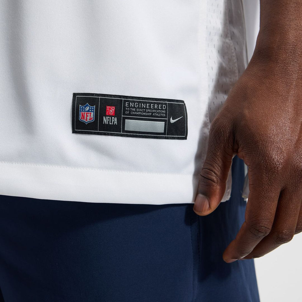 Detroit Lions Aidan Hutchinson Nike White Game Jersey product image 8, provided for visual reference and product detail
