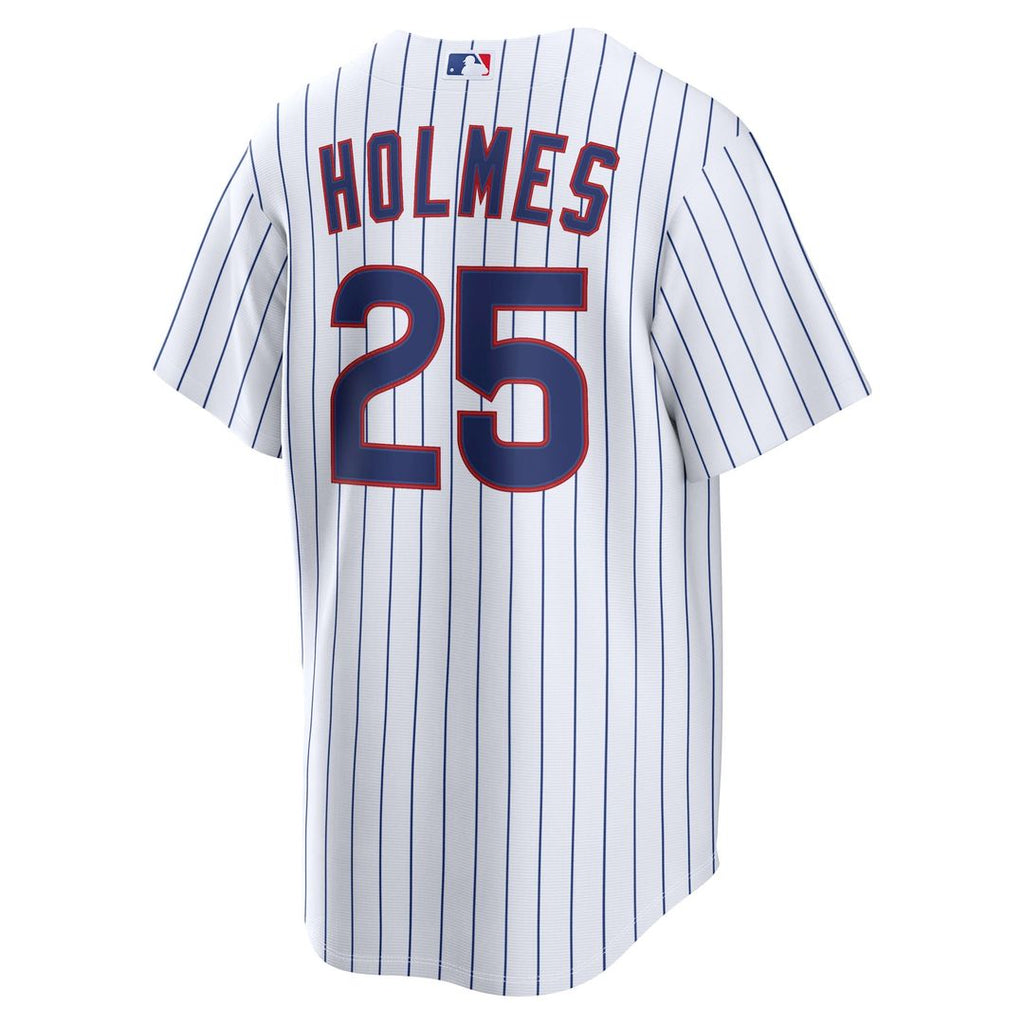 Chicago Cubs Clay Holmes Nike White Home Replica Jersey product image 5, provided for visual reference and product detail