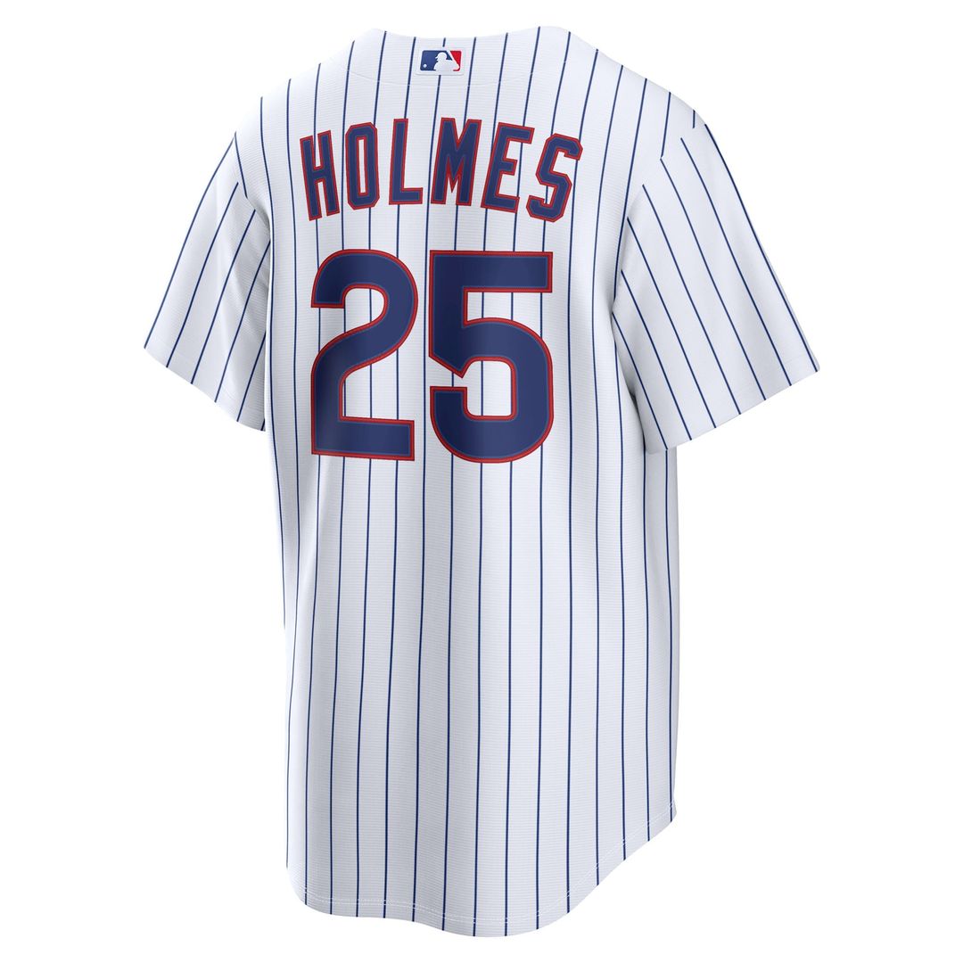 Chicago Cubs Clay Holmes Nike White Home Replica Jersey product image 5, provided for visual reference and product detail