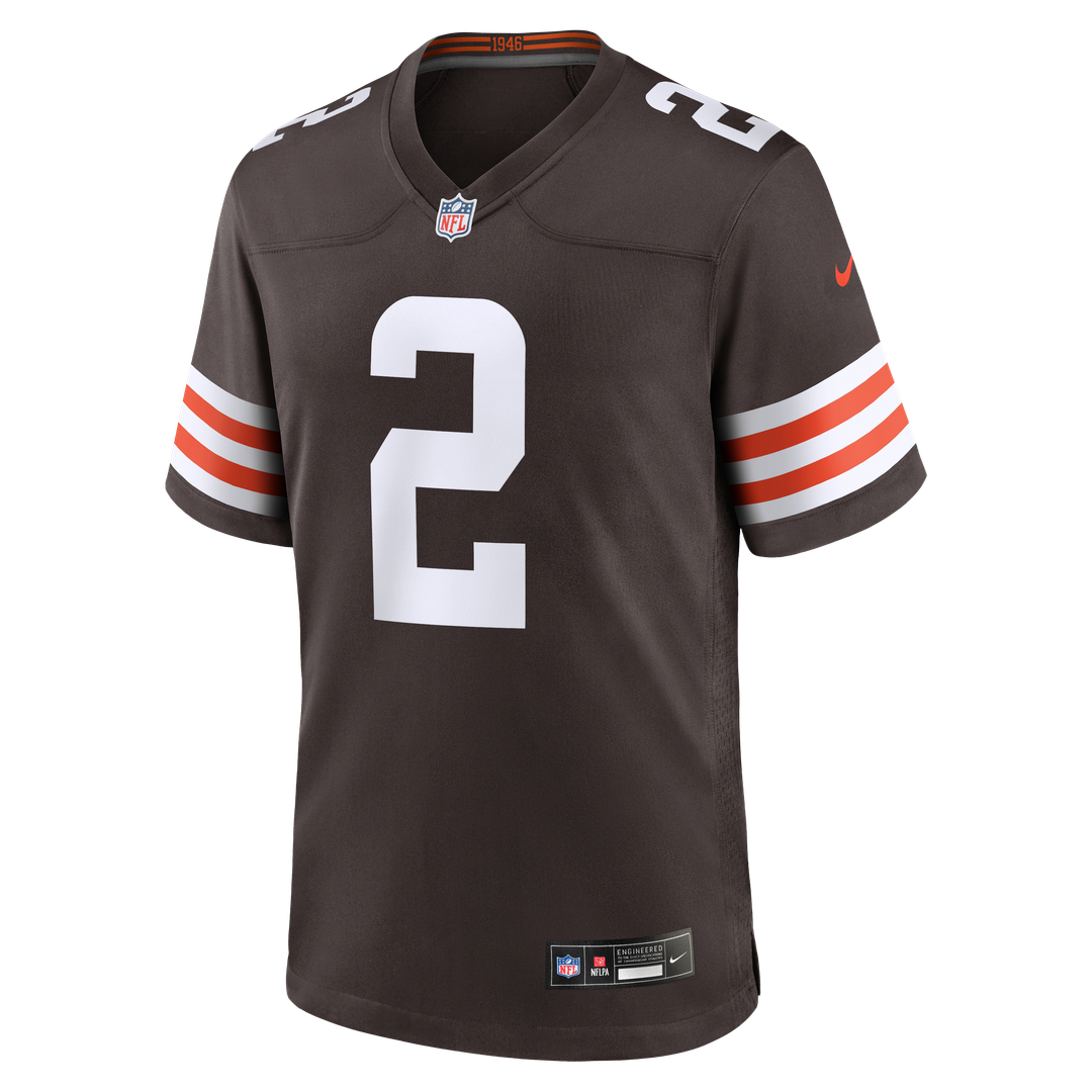 Cleveland Browns DeAndre Carter Nike Brown Team Game Jersey product image 2, provided for visual reference and product