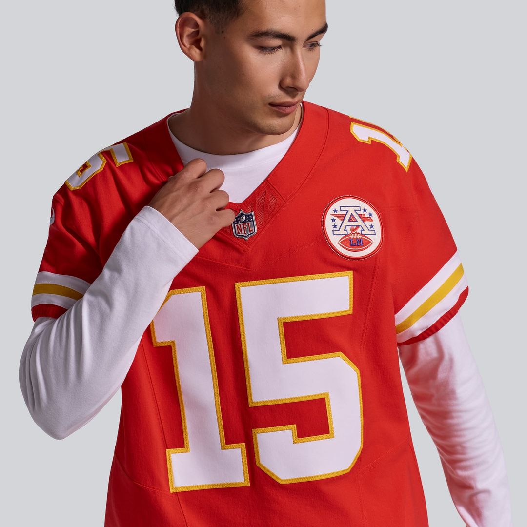 Kansas City Chiefs Patrick Mahomes Nike Red Team Vapor F.U.S.E. Elite Jersey product image 9, provided for visual reference