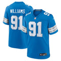 Detroit Lions Tyleik Williams Nike Blue Team Game Jersey product image 1, provided for visual reference and product detail