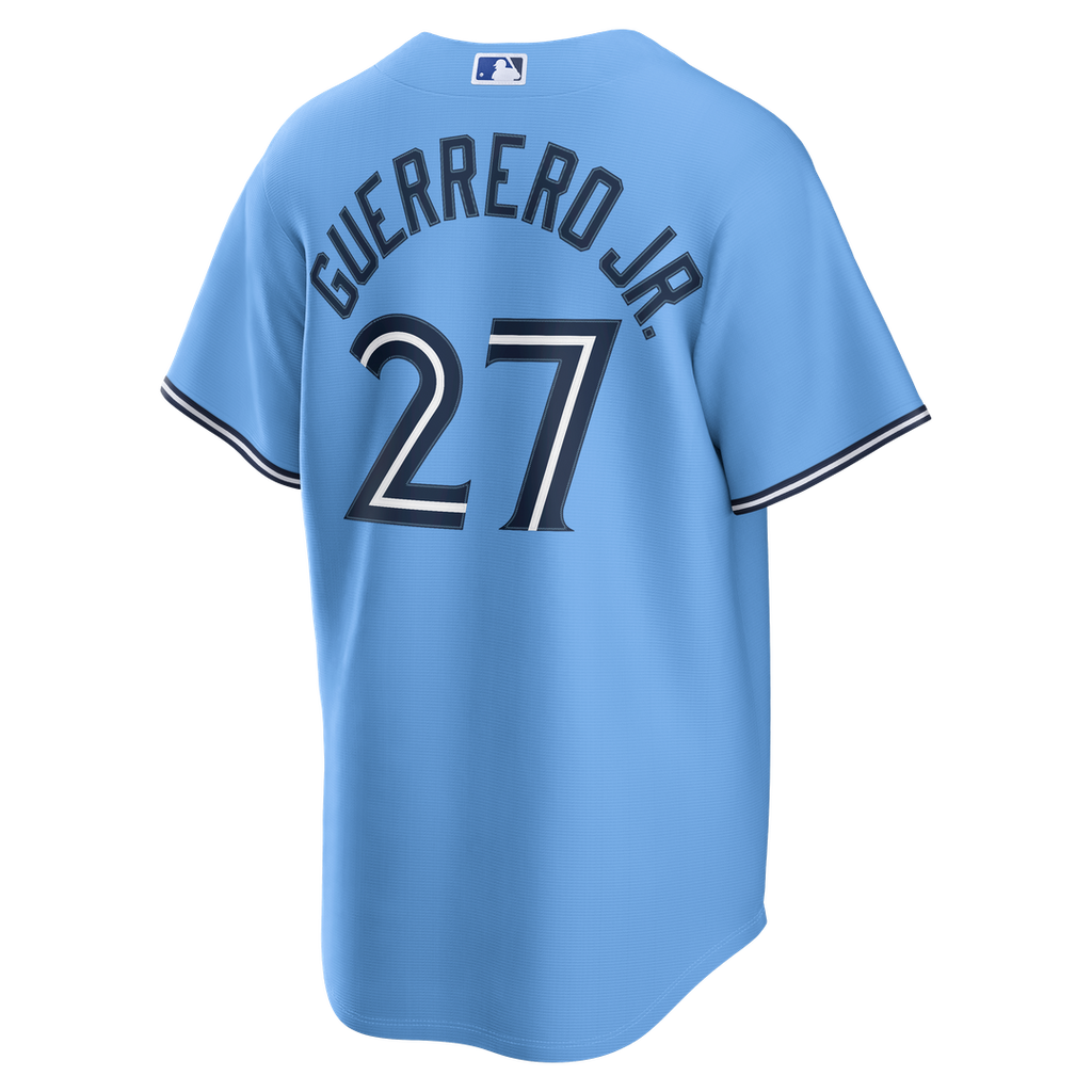 Toronto Blue Jays Vladimir Guerrero Jr. Nike Light Blue Replica Jersey product image 6, provided for visual reference and