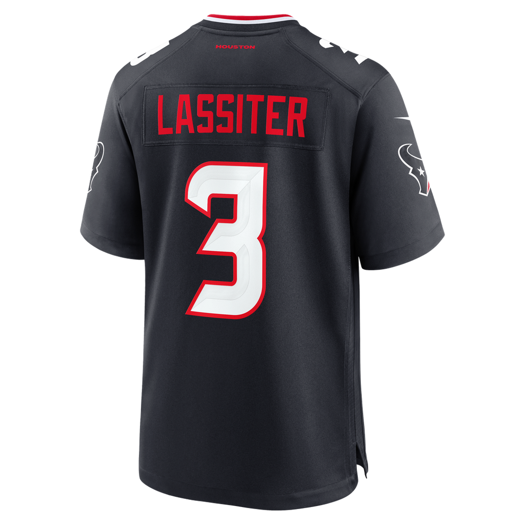 Houston Texans Kamari Lassiter Nike Navy Team Game Jersey product image 3, provided for visual reference and product detail