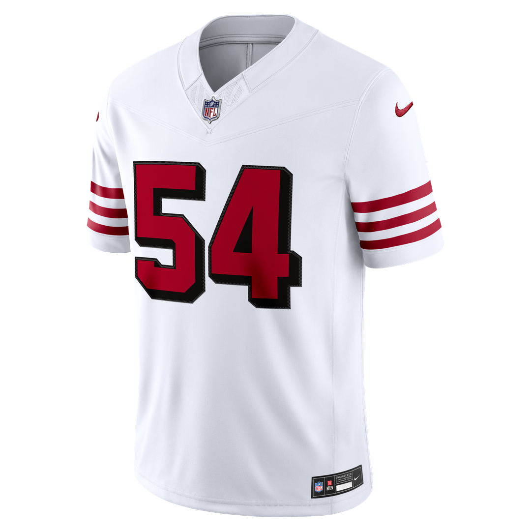 San Francisco 49ers Fred Warner Nike White Alternate Vapor F.U.S.E. Stitched Limited Jersey product image 5, provided for