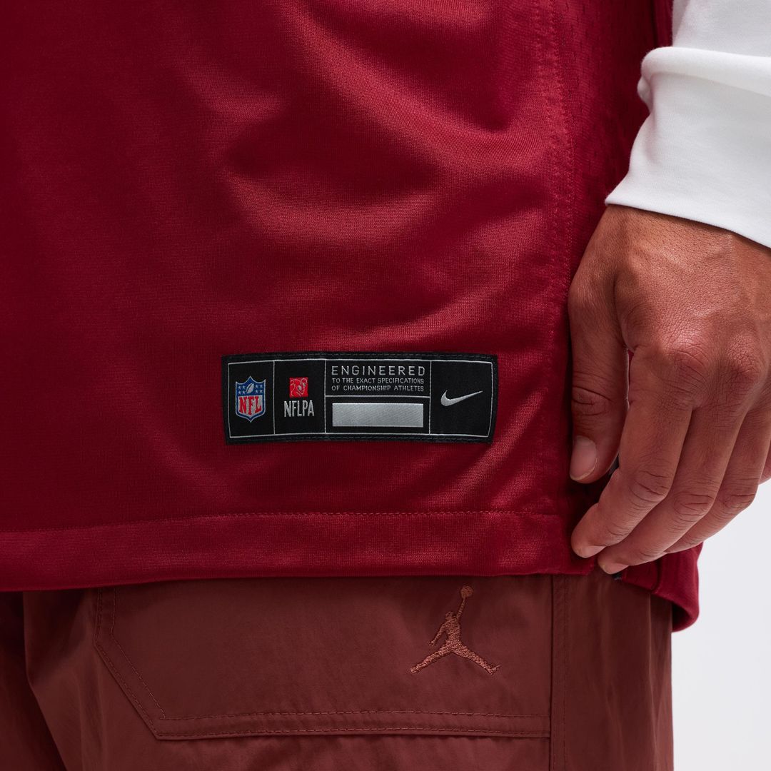 Washington Commanders Jayden Daniels Nike Burgundy Player Game Jersey product image 9, provided for visual reference and