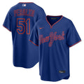 New York Mets Freddy Peralta Nike Royal Alternate Replica Jersey product image 1, provided for visual reference and product