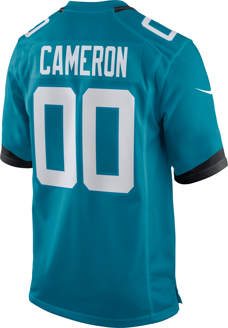 Jacksonville Jaguars Josh Cameron Nike Teal Game Jersey product image 3, provided for visual reference and product detail