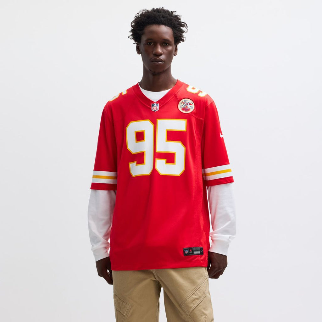 Kansas City Chiefs Chris Jones Nike Red Game Jersey product image 4, provided for visual reference and product detail review