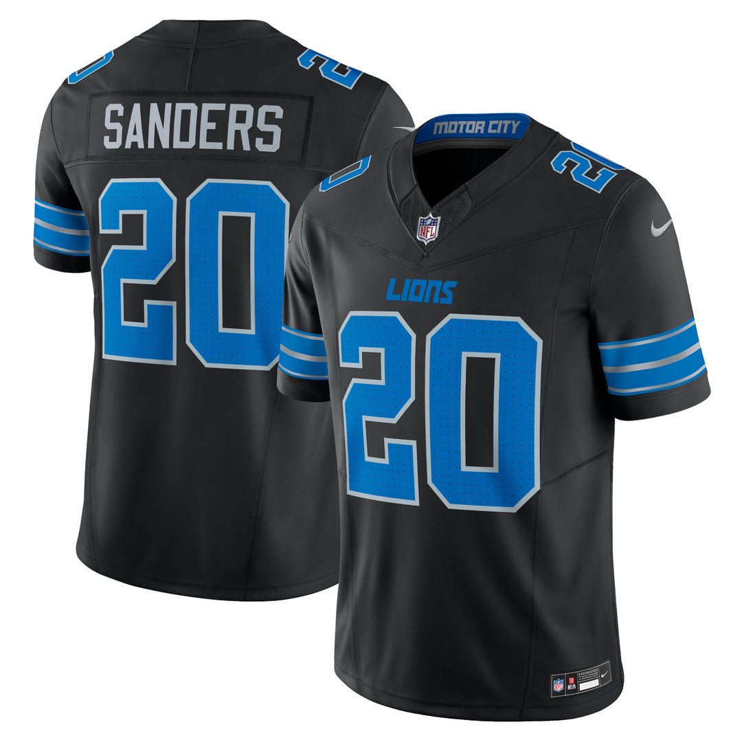 Detroit Lions Barry Sanders Nike Black 2nd Alternate Vapor F.U.S.E. Limited Jersey product image 1, provided for visual