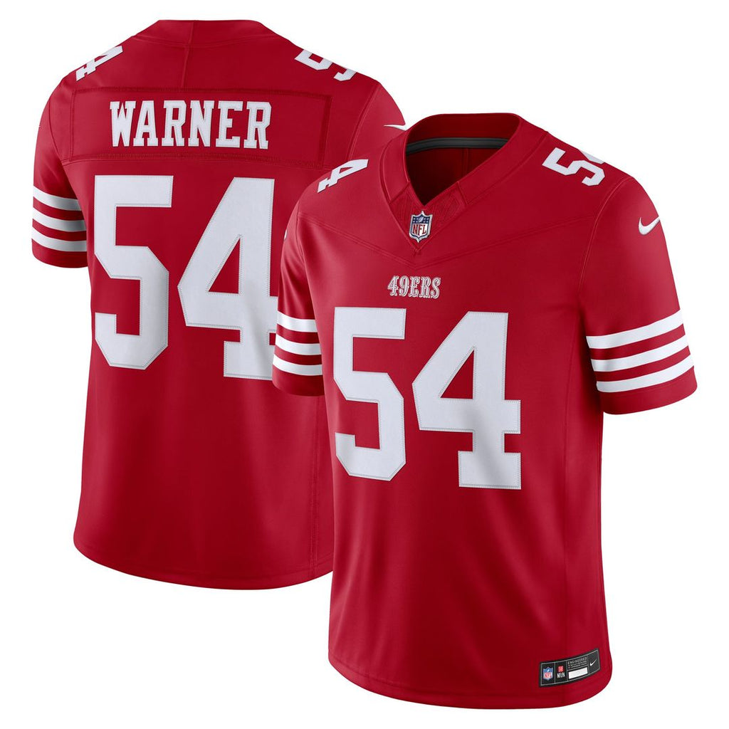 San Francisco 49ers Fred Warner Nike White Alternate Vapor F.U.S.E. Stitched Limited Jersey product image 7, provided for