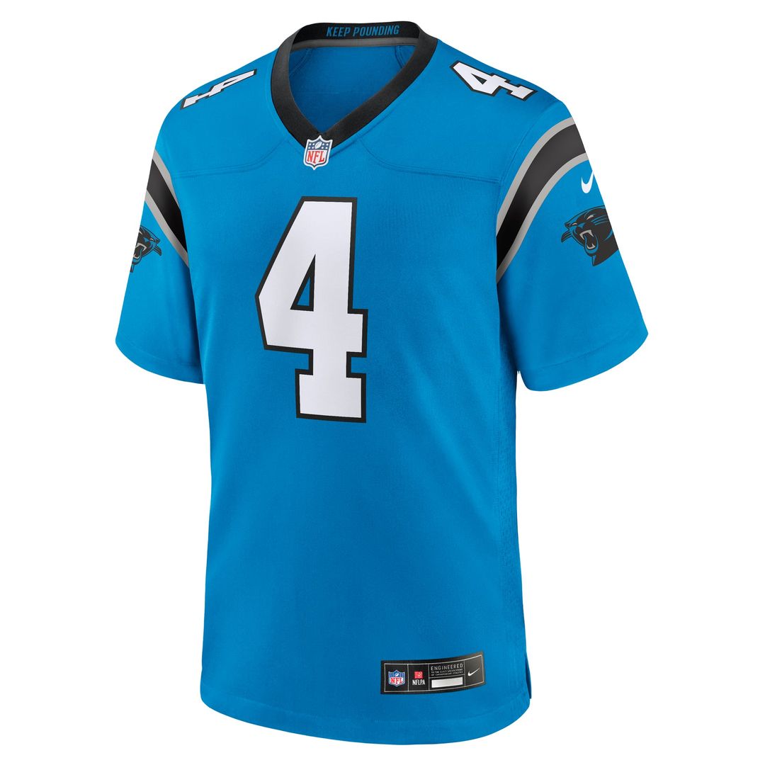 Carolina Panthers Tetairoa McMillan Nike Black Team Game Jersey product image 14, provided for visual reference and product