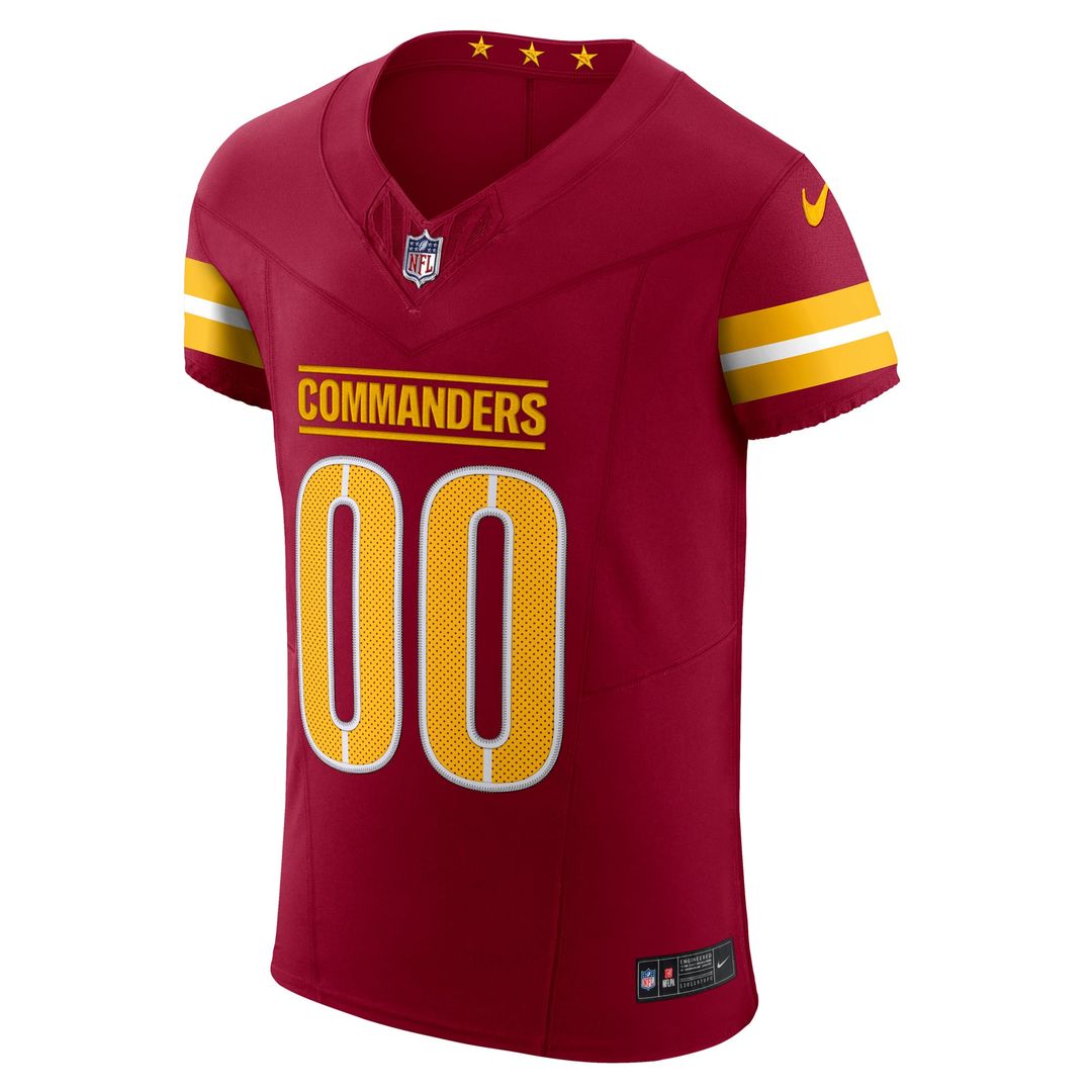 Washington Commanders Nike Burgundy Team Vapor F.U.S.E. Elite Custom Jersey product image 5, provided for visual reference