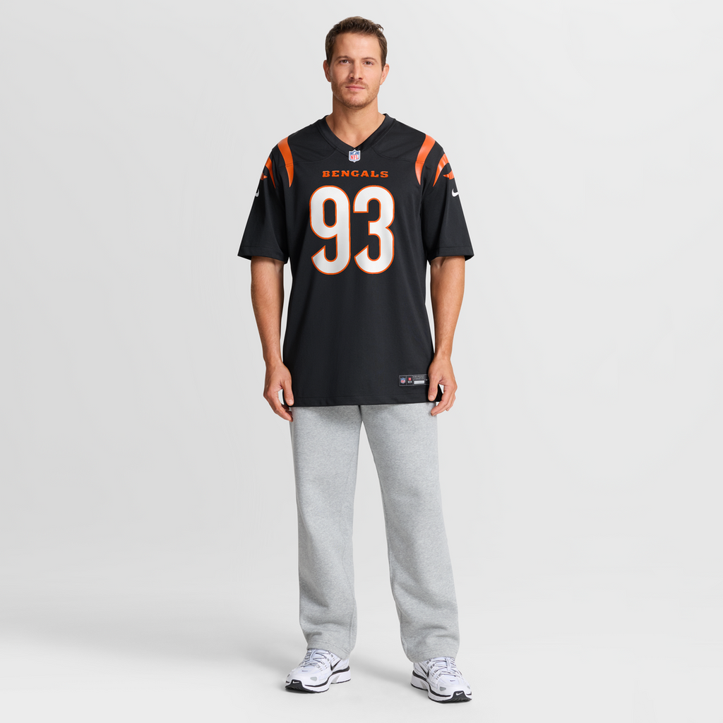 Cincinnati Bengals Jonathan Allen Nike Black Team Game Jersey product image 4, provided for visual reference and product