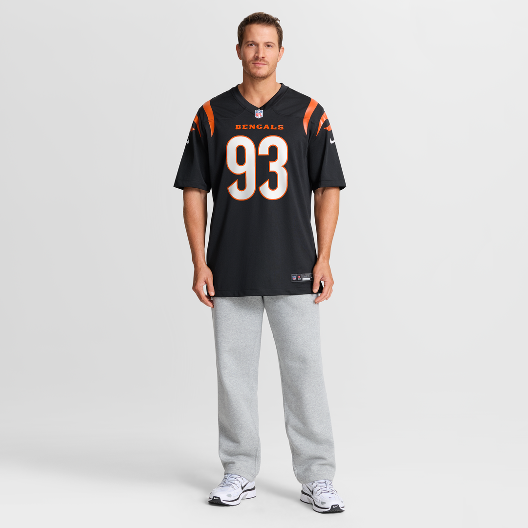 Cincinnati Bengals Jonathan Allen Nike Black Team Game Jersey product image 4, provided for visual reference and product