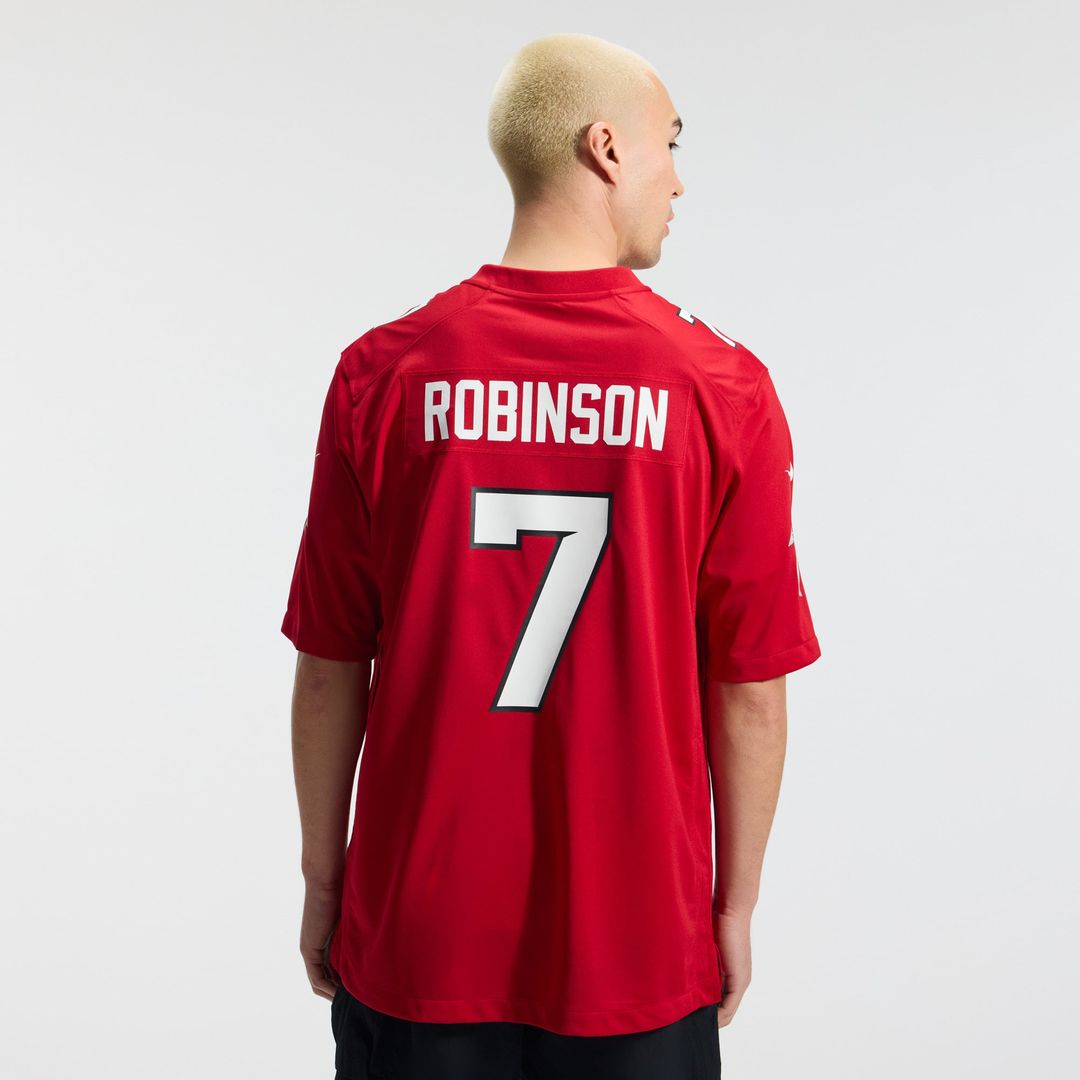 Atlanta Falcons Bijan Robinson Nike Red Game Jersey product image 3, provided for visual reference and product detail review