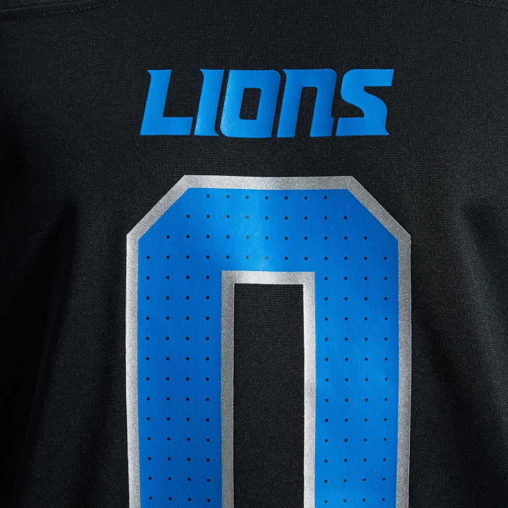 Detroit Lions Jahmyr Gibbs Nike Black 2nd Alternate Game Player Jersey product image 11, provided for visual reference and