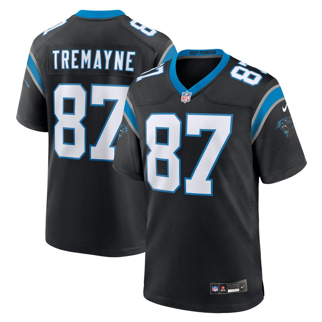 Carolina Panthers Brycen Tremayne Nike Black Team Game Jersey product image 1, provided for visual reference and product