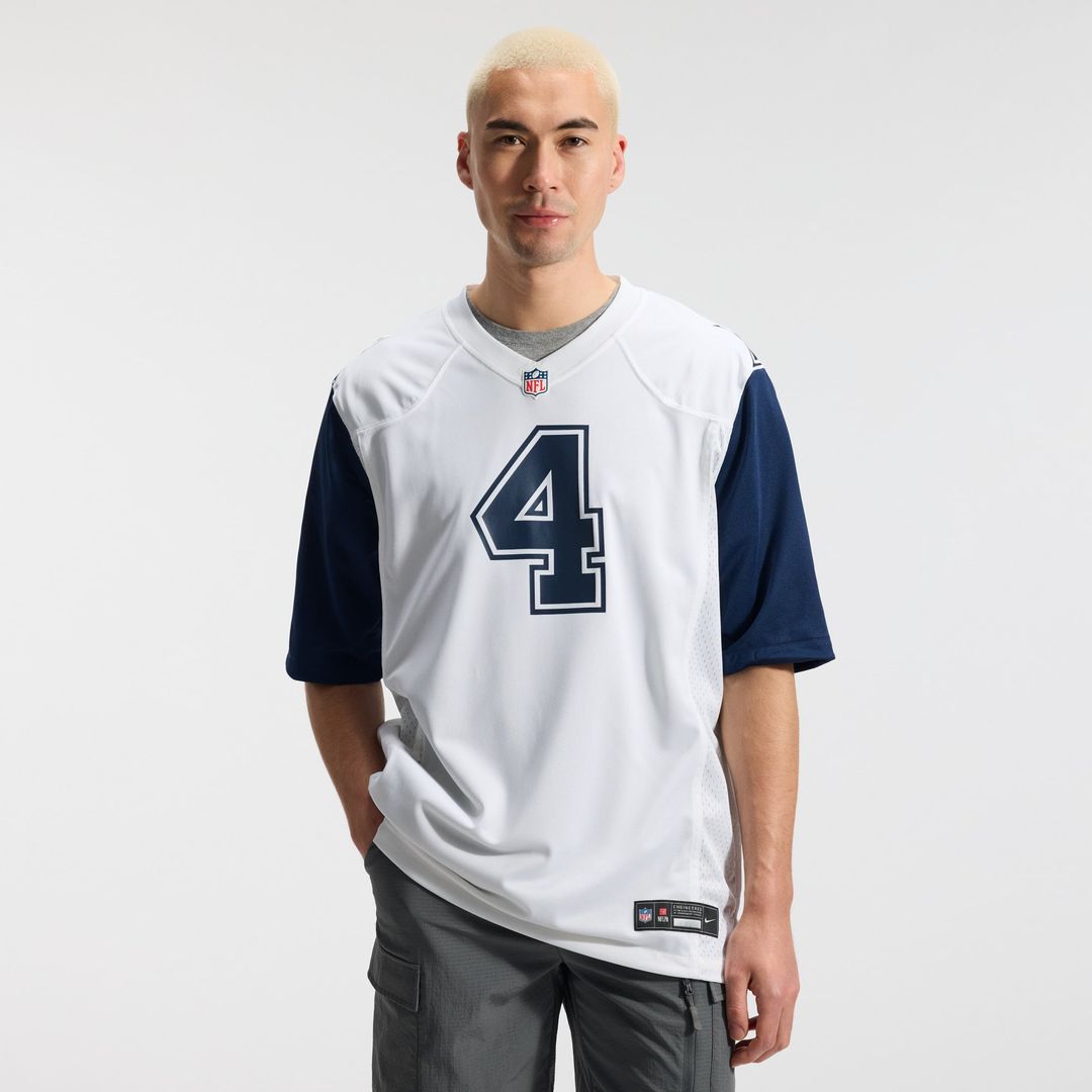 Dallas Cowboys Dak Prescott Nike White Alternate Game Team Jersey product image 15, provided for visual reference and