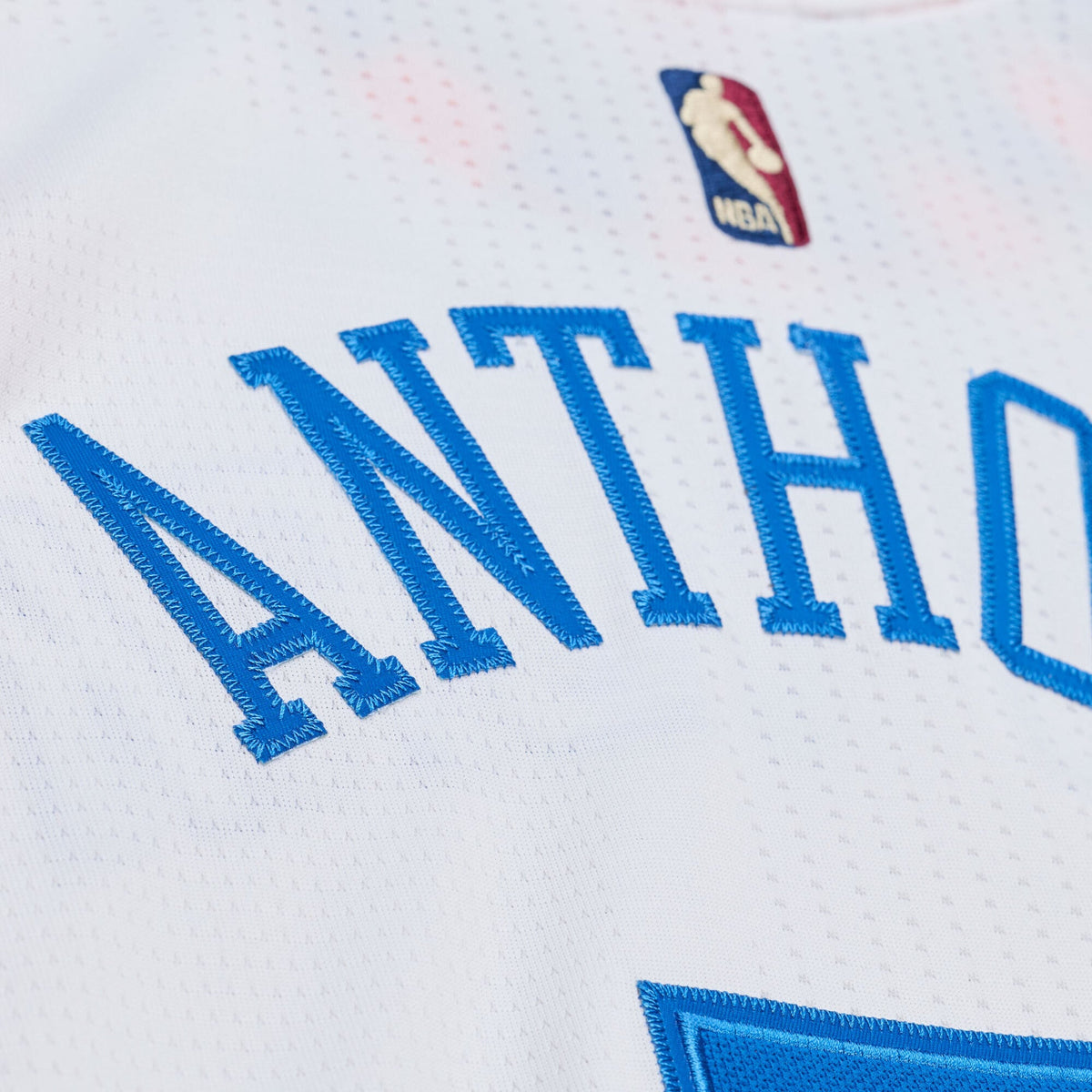 Mitchell & Ness Carmelo Anthony White New York Knicks 2015-16 Hardwood Classics Authentic Jersey product image 8, provided