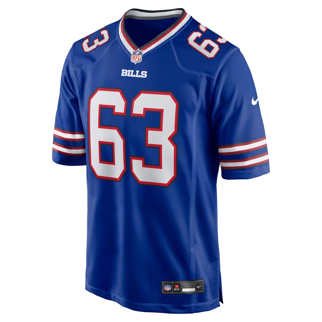 Buffalo Bills Austin Corbett Nike Royal Team Game Jersey product image 2, provided for visual reference and product detail