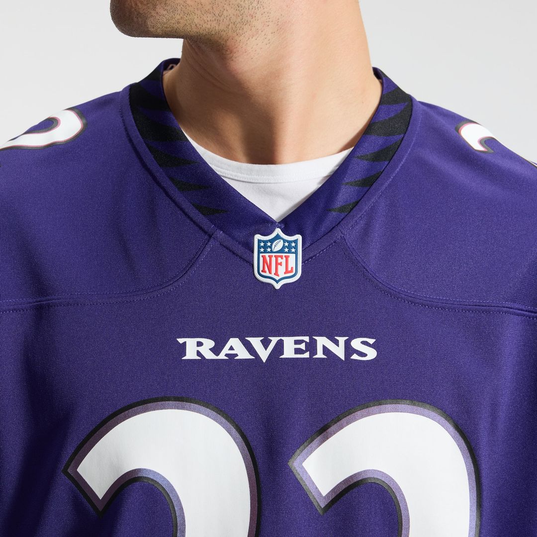 Baltimore Ravens Derrick Henry Nike Purple Team Game Jersey product image 9, provided for visual reference and product