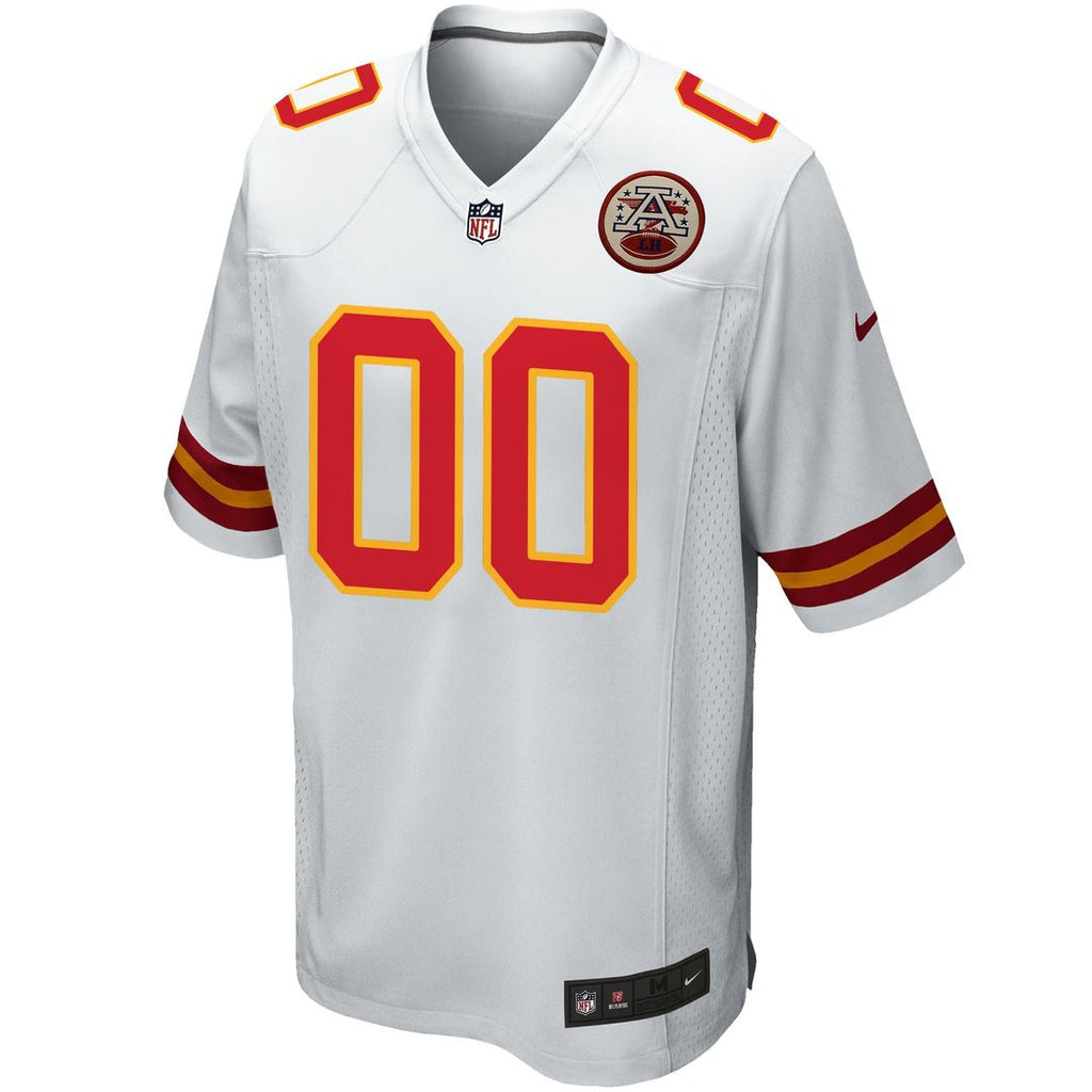 Kansas City Chiefs Nike White Custom Game Jersey product image 5, provided for visual reference and product detail review