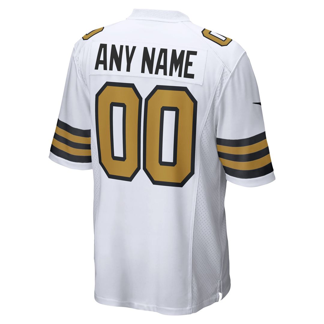 New Orleans Saints Nike Gold Gameday Golds Alternate Custom Game Jersey product image 17, provided for visual reference and