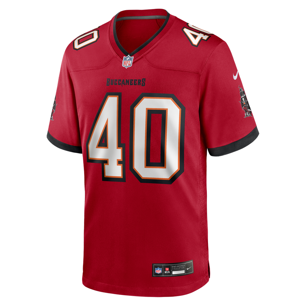 Tampa Bay Buccaneers Mike Alstott Nike Red Retired Player Game Jersey product image 2, provided for visual reference and