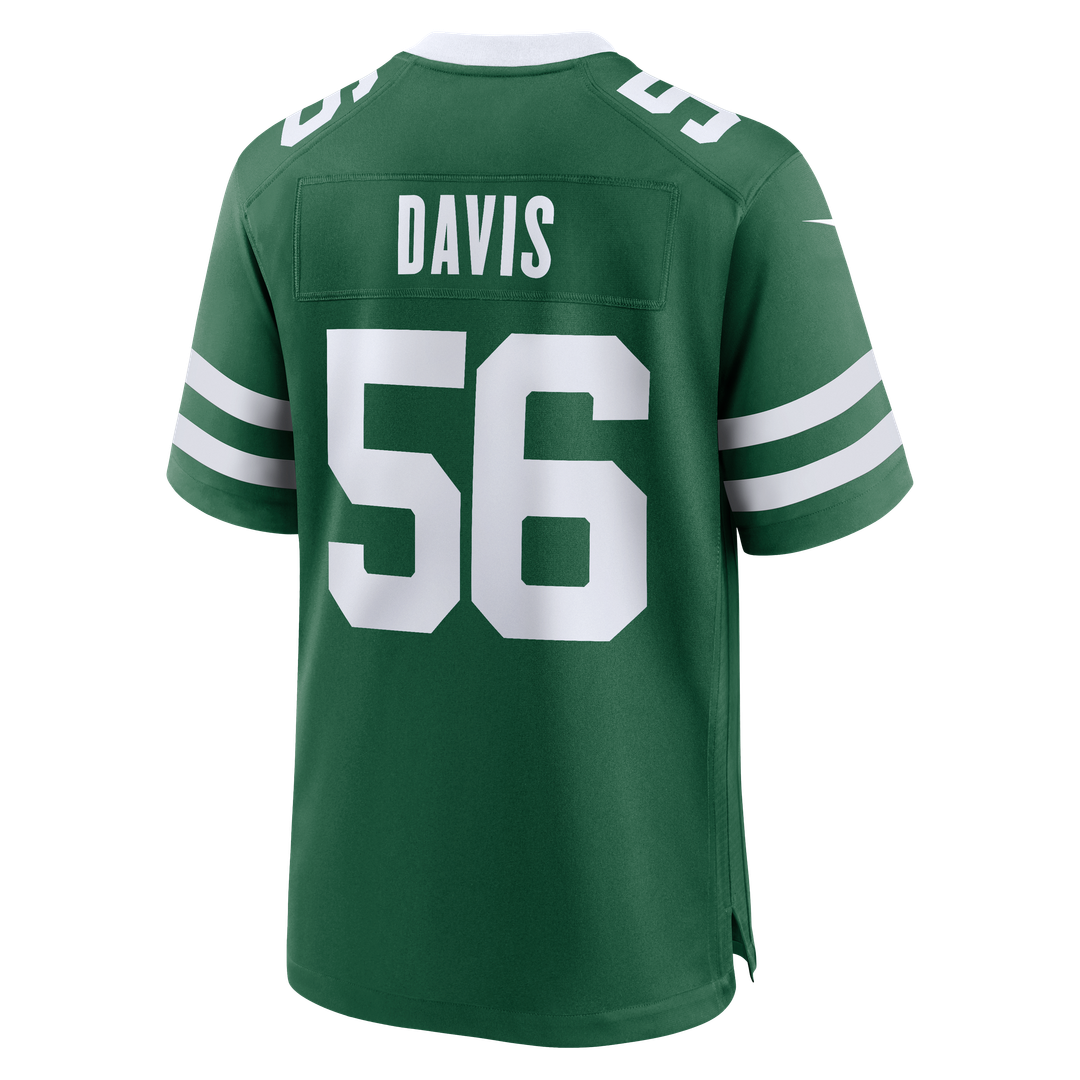 New York Jets Demario Davis Nike Legacy Green Team Game Jersey product image 3, provided for visual reference and product