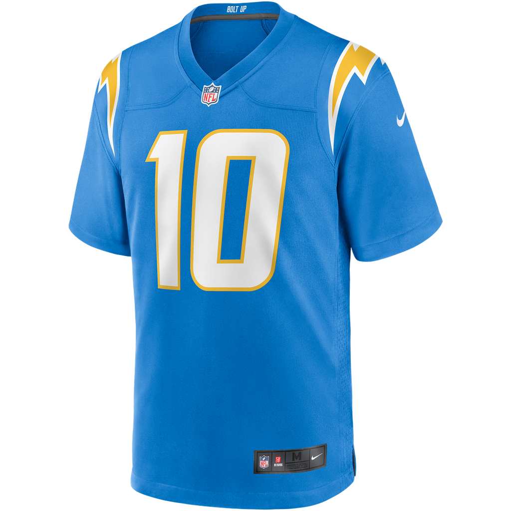 Los Angeles Chargers Justin Herbert Nike Gold Alternate Charger Power Game Player Jersey product image 25, provided for