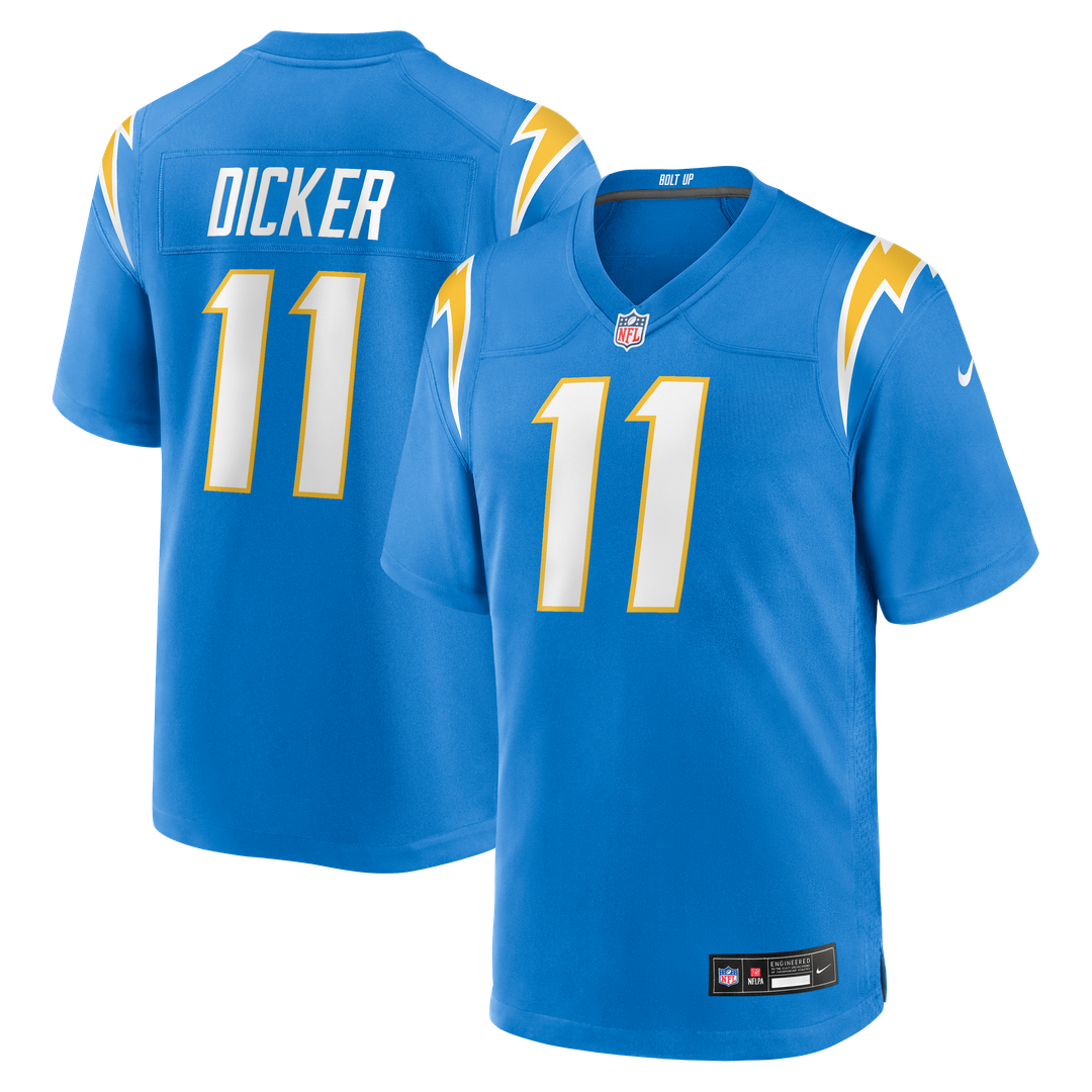Los Angeles Chargers Cameron Dicker Nike Powder Blue Game Jersey product image 9, provided for visual reference and product