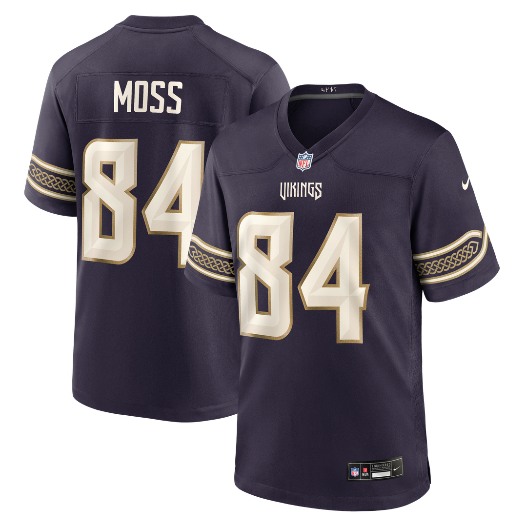 Minnesota Vikings Randy Moss Nike Purple 2026 Rivalries Collection Game Jersey product image 1, provided for visual