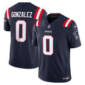New England Patriots Christian Gonzalez Nike Navy Team Vapor F.U.S.E. Stitched Limited Jersey product image 1, provided for