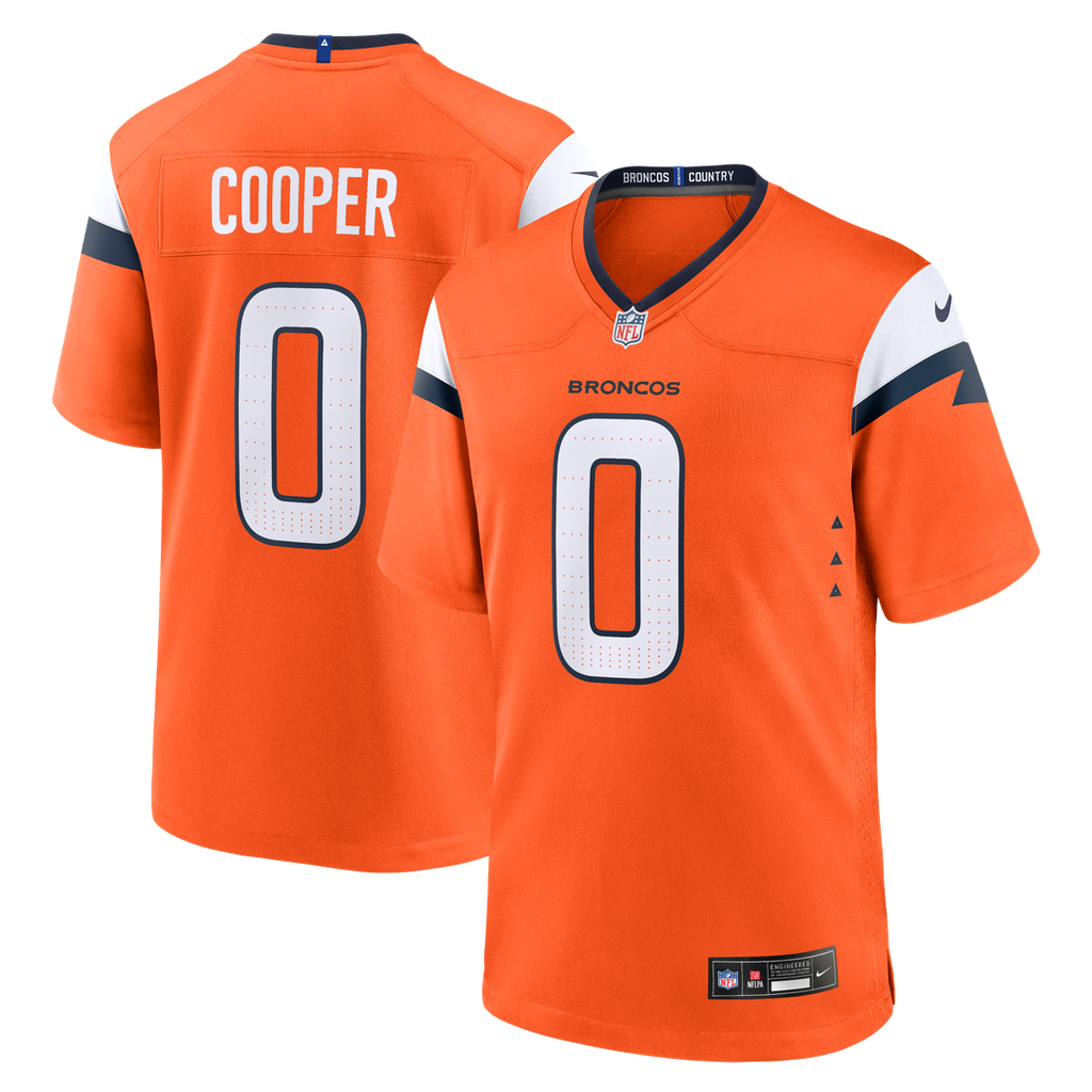 Denver Broncos Jonathon Cooper Nike Orange Team Game Jersey product image 1, provided for visual reference and product