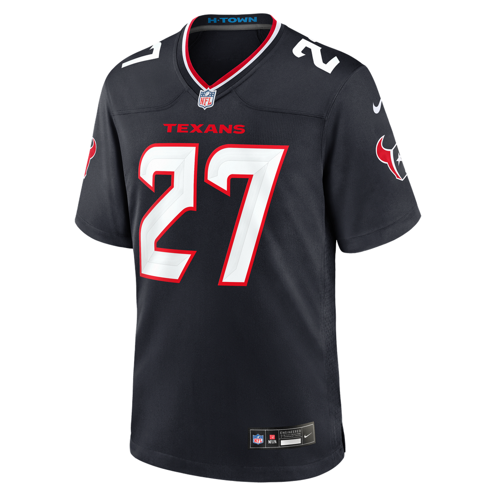 Houston Texans Kamari Ramsey Nike Navy Team Game Jersey product image 4, provided for visual reference and product detail