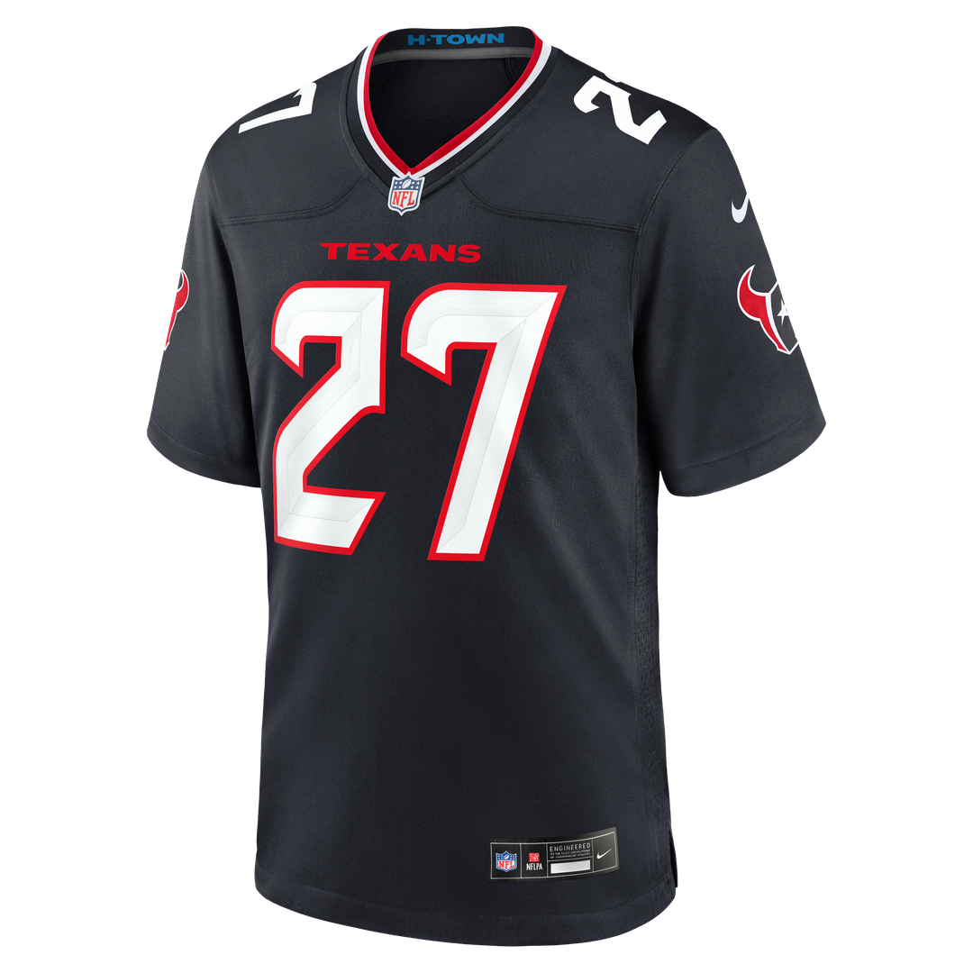 Houston Texans Kamari Ramsey Nike Navy Team Game Jersey product image 4, provided for visual reference and product detail