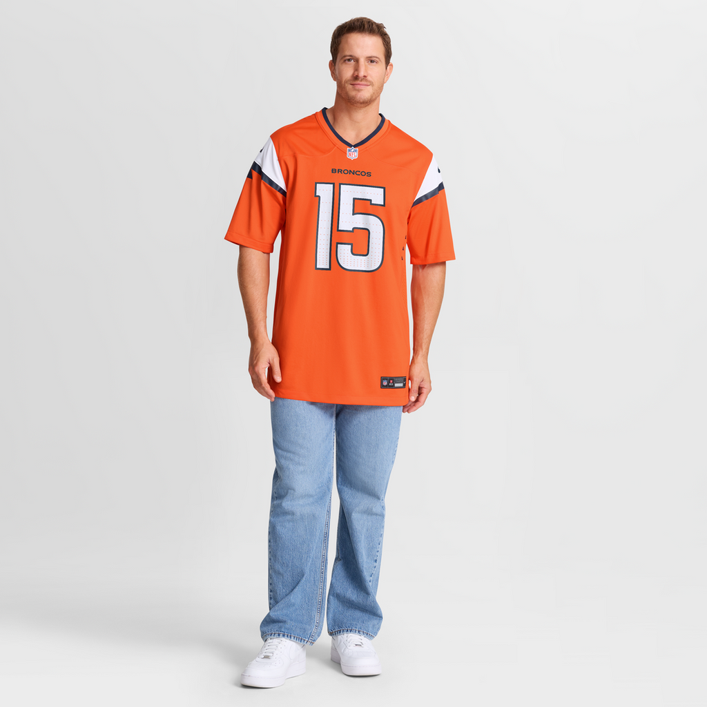 Denver Broncos Nik Bonitto Nike Orange Team Game Jersey product image 7, provided for visual reference and product detail