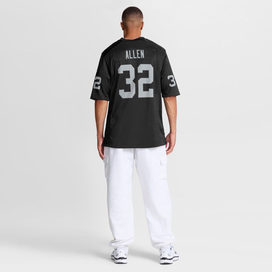 Las Vegas Raiders Marcus Allen Nike Black Game Retired Player Jersey product image 8, provided for visual reference and