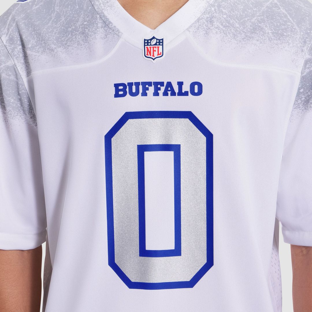 Buffalo Bills Keon Coleman Nike White Rivalries Collection Game Jersey product image 6, provided for visual reference and