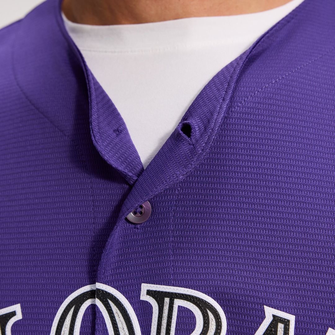 Colorado Rockies Nike Purple Alternate Replica Team Jersey product image 24, provided for visual reference and product