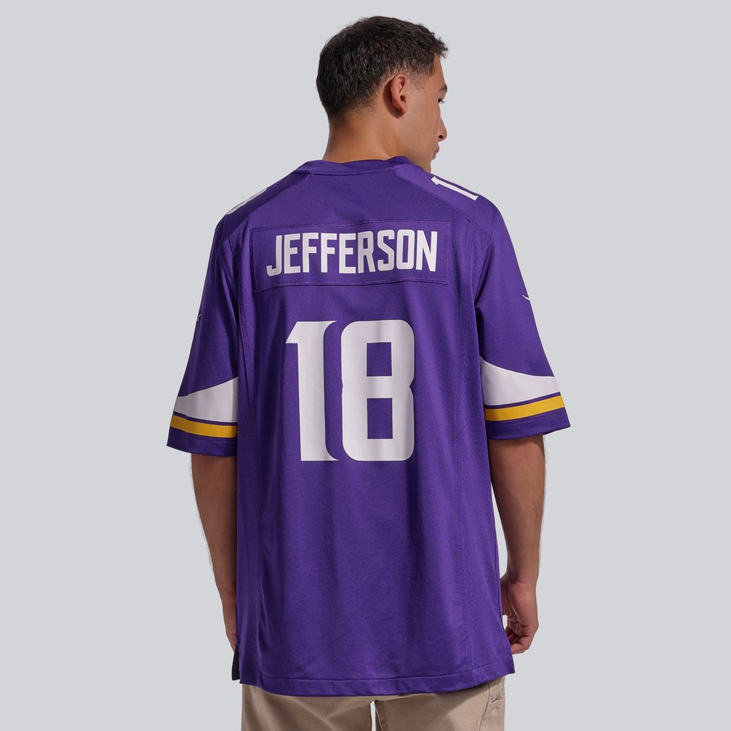Minnesota Vikings Justin Jefferson Nike White Game Player Jersey product image 9, provided for visual reference and product