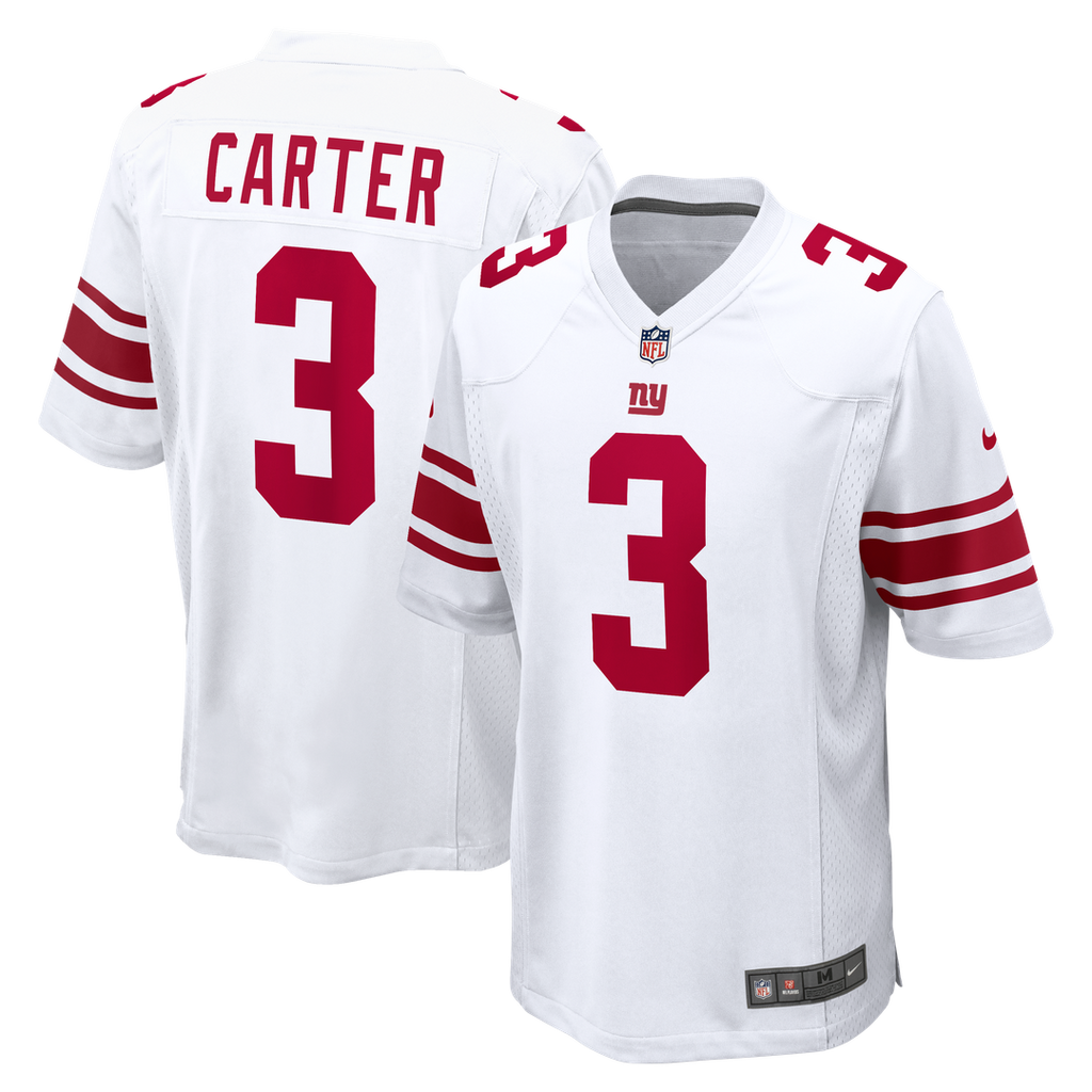 New York Giants Abdul Carter Nike White Game Jersey product image 1, provided for visual reference and product detail review