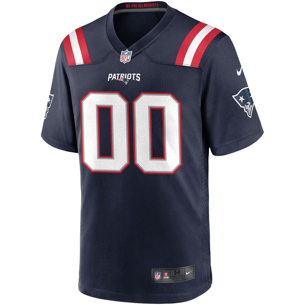 Nike New England Patriots Navy Custom Game Jersey product image 3, provided for visual reference and product detail review