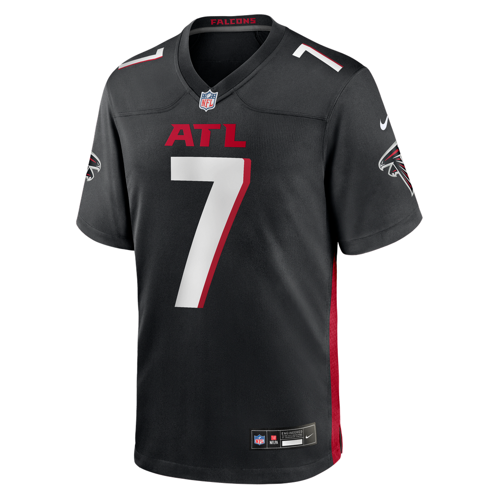 Atlanta Falcons Bijan Robinson Nike Black Game Jersey product image 2, provided for visual reference and product detail