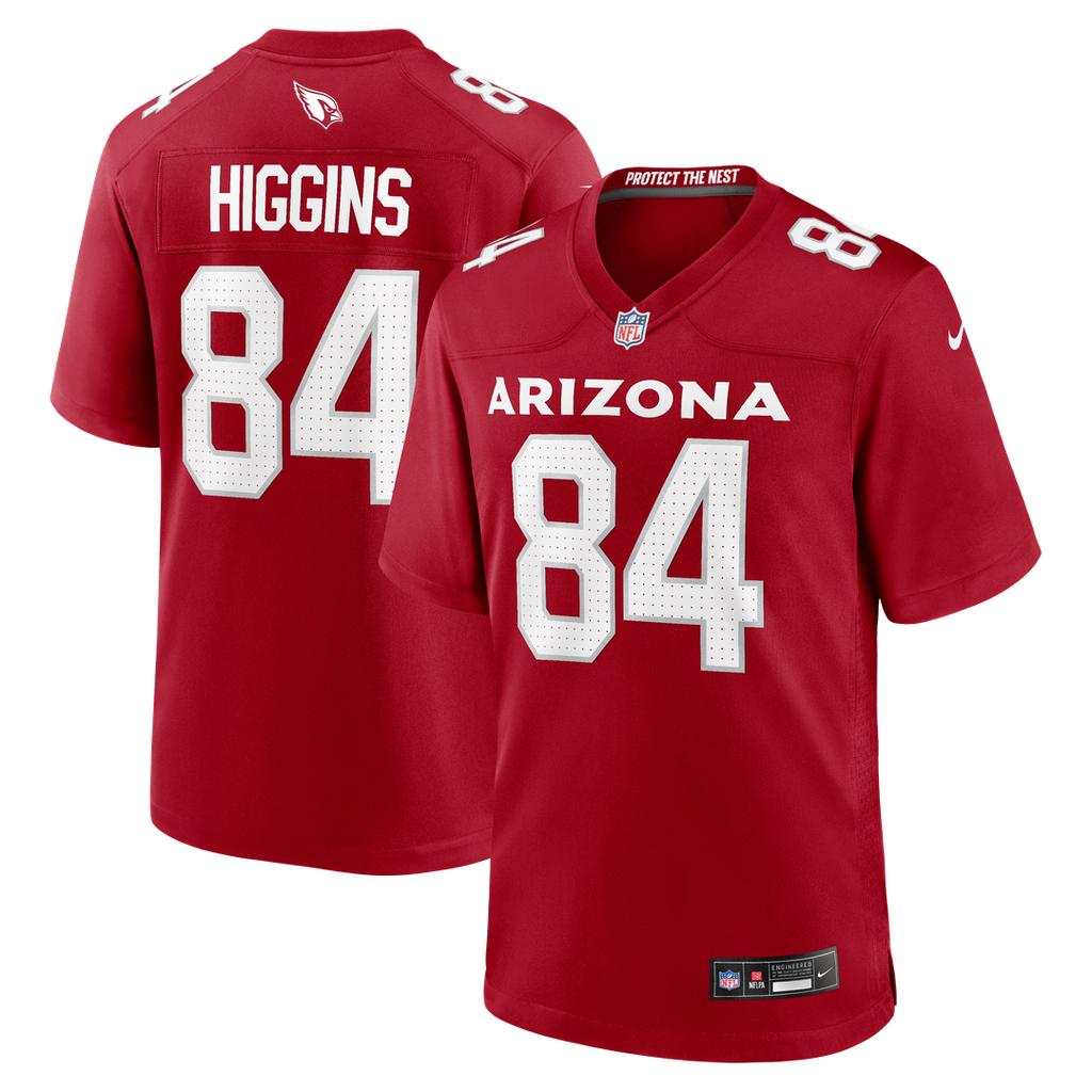 Arizona Cardinals Elijah Higgins Nike Cardinal Team Game Jersey product image 1, provided for visual reference and product