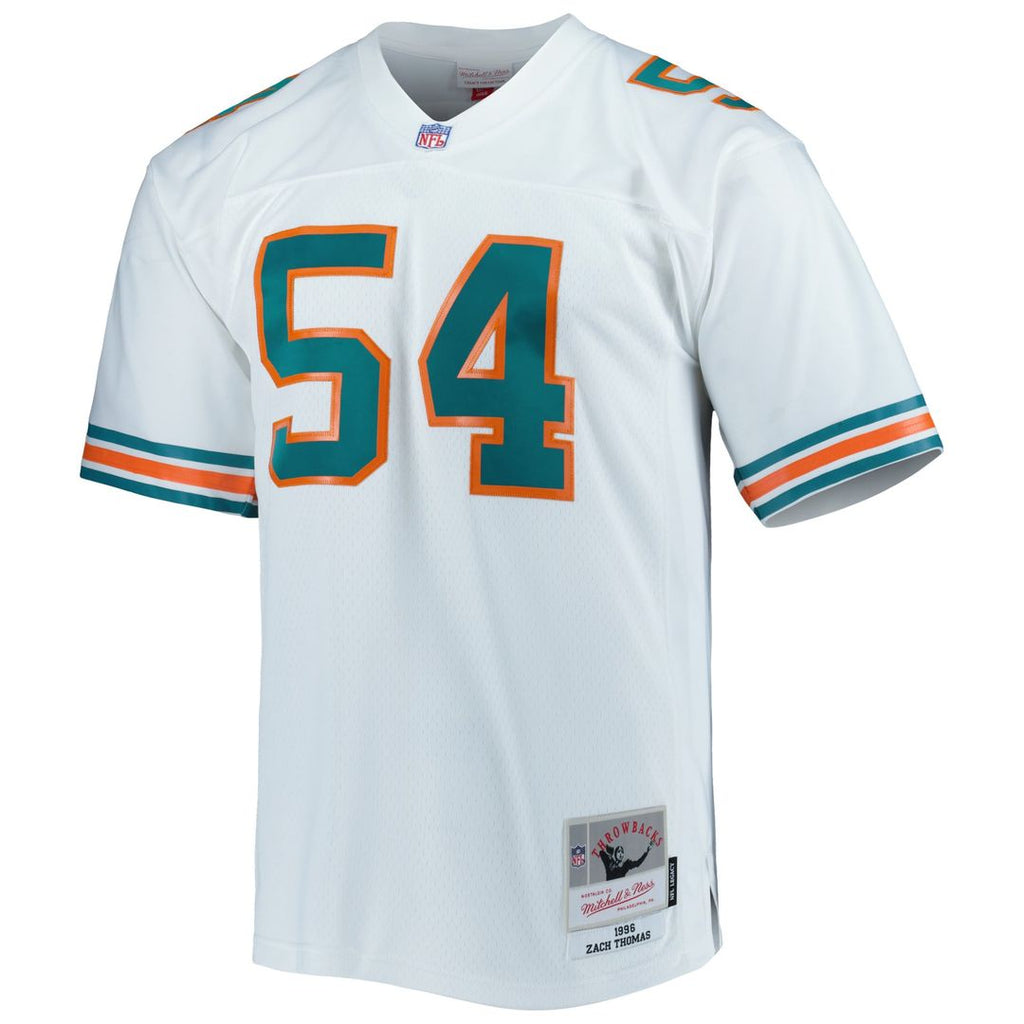 Miami Dolphins Zach Thomas Mitchell & Ness Aqua Legacy Replica Jersey product image 8, provided for visual reference and